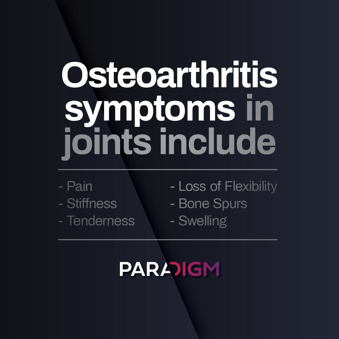 #Osteoarthritis (OA) symptoms are known to develop slowly and worsen over time. Eventually, OA can make even the simplest of tasks difficult.