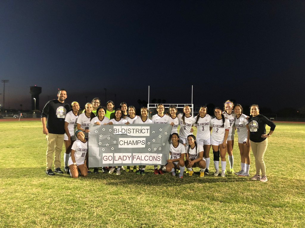 The Lady Falcons are Bi-District Champs! Great game against a solid Economedes team. 

LF 1 - 0 Economedes

#betough
#Lovethegame
#nomoregrass