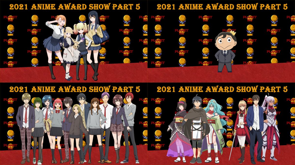 PlanetWu's tweet photo. 2021 Anime Award Show Part 5 https://t.co/eLxbjrIymU via @YouTube 

#animeawards #animeawards2021 #crunchyroll #planetwu #calwu #bestanime #hatsuma #sliceoflife #bestgirl #bestboy #BestSummerAnime #SummerAnime #horimiya #bojji #Mierukochan https://t.co/GumZZbxZi8