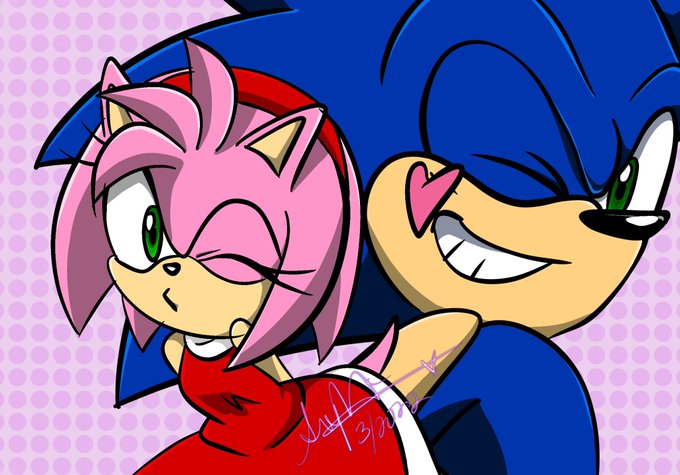 Project: Sonamy on X: nice try amy~ artwork by @Raitochan3