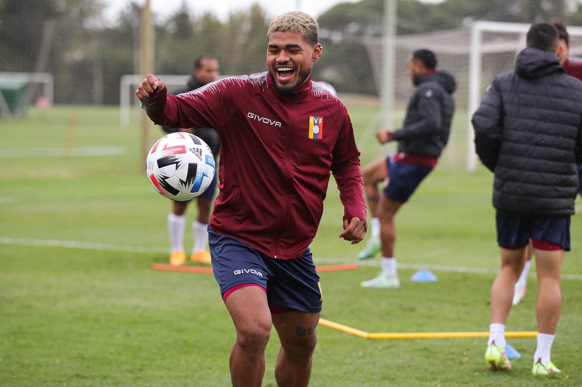 SeleVinotinto's tweet photo. ☑️ 𝗧𝗢𝗗𝗢 𝗟𝗜𝗦𝗧𝗢

En una jornada con mucha lluvia, pero con muy buen ánimo, la selección al mando de José Pekerman realizó su último entrenamiento de cara al partido de mañana ante el combinado argentino. 

🇻🇪 #SomosVinotinto https://t.co/uDLs7kDxL2
