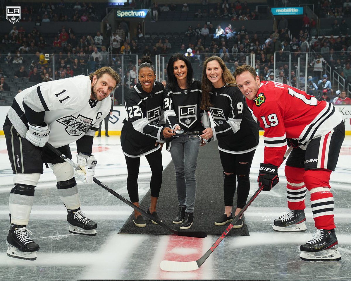 LAKings's tweet photo. Things we love to see 👇👇👇

@SportBlake 
@ManonRheaume 
@meganebozek https://t.co/fbjaNeoa5C
