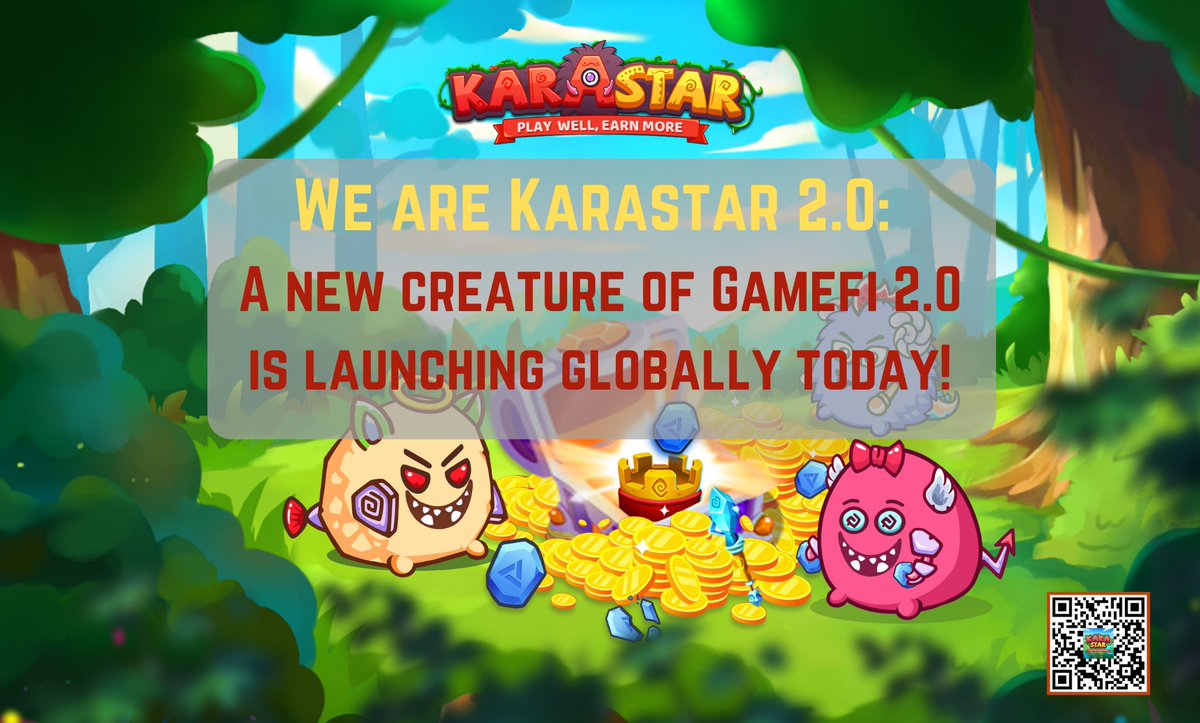 karastargamefi's tweet photo. 💥We are Karastar 2.0: A new creature of Gamefi 2.0 is launching globally today! 

📜Double the earning, double the excitement!
⤵️
https://t.co/yMWHZPo0HD 

💵Giveaways!!
1⃣Like &amp; RT
2⃣Tag 2 x Friends
Within 24 hrs!

100$ KARA for 50ppl!!!
Join⤵️
https://t.co/OdL8yI5euX https://t.co/sMBz81N3WW