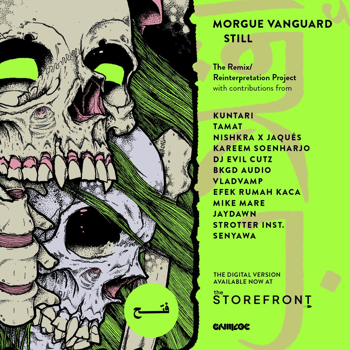 GrimlocBDG's tweet photo. Morgue Vanguard decided to dedicate the digital version of Iqlab as a tribute for Storefront. All profits from the sale go to the development of Storefront, as our appreciation for their initiative to build a more equitable alternative for local musicians distributing their work https://t.co/HBlb8ljFEl