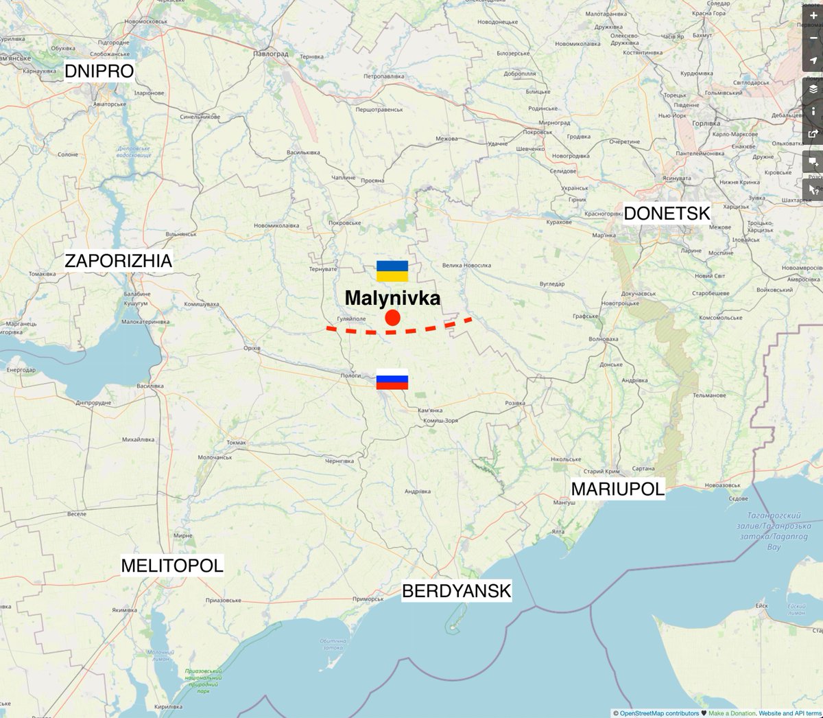 [情報] 烏克蘭奪回紮波羅熱東南的兩個據點