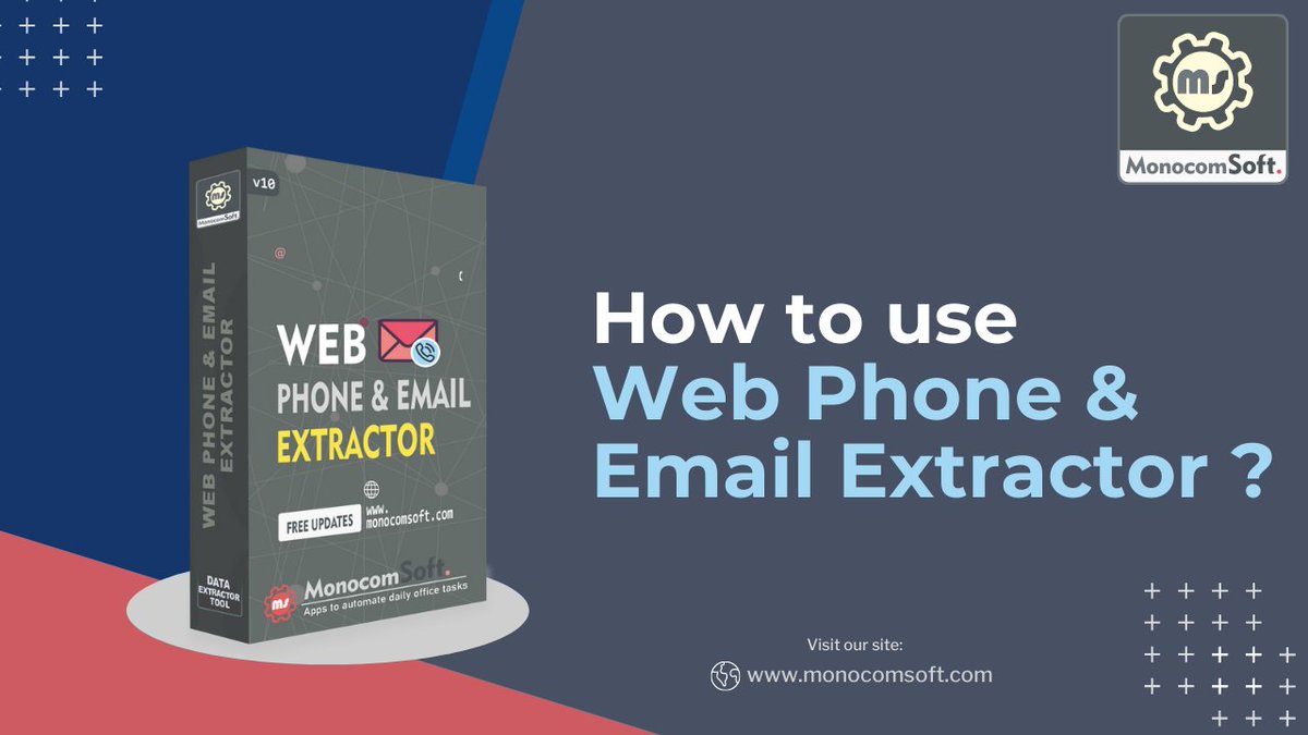 monocomsoft's tweet photo. How to use Web Phone & Email Extractor ?
Monocomsoft’s Web Phone & Email Extractor allows you to extract emails and phone numbers from multiple web pages & URLs.
Watch Tutorial here: https://t.co/uBr8s2KUyv
Buy Link: https://t.co/MhmIgw9ol5
#monocomsoft #emailextractor https://t.co/KQg08dgFFE
