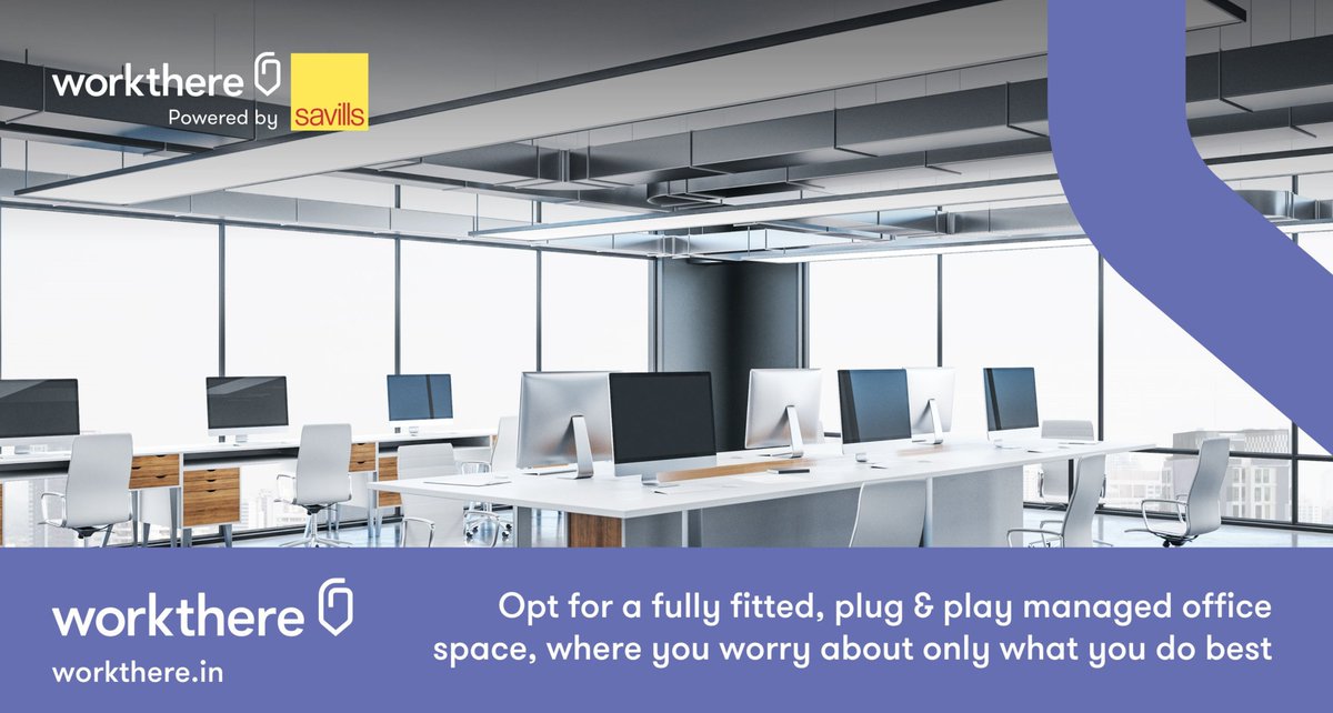 IndiaSavills's tweet image. Customise your workspace the way you like it. Find and create the flexible workspace that best suits your needs, at the right price on workthere.in

#WorkthereIndia #Workthere #Coworking #Flexibleofficespace