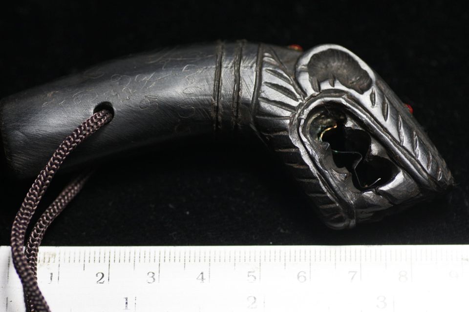 RALSYDNEY's tweet photo. Sharmans Wand 9cm Carved Palad Kik Cha Mod Civet Red Eyes Thai Buddhist Talisman AUD$100 #Paladkhik  #ThaiBuddhistamulet #Reinitzantiques #Buddhistantiques #Ruessi https://t.co/nTZmfk2bm6