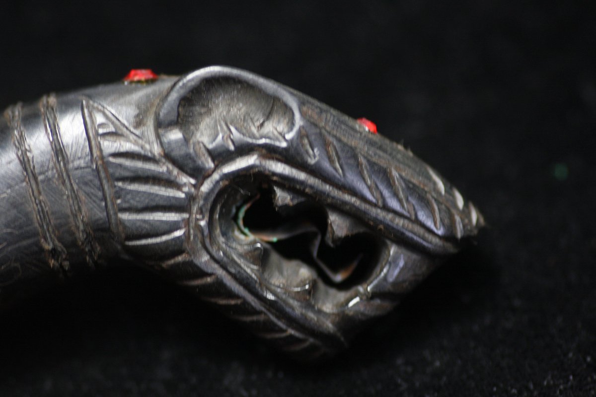RALSYDNEY's tweet photo. Sharmans Wand 9cm Carved Palad Kik Cha Mod Civet Red Eyes Thai Buddhist Talisman AUD$100 #Paladkhik  #ThaiBuddhistamulet #Reinitzantiques #Buddhistantiques #Ruessi https://t.co/nTZmfk2bm6