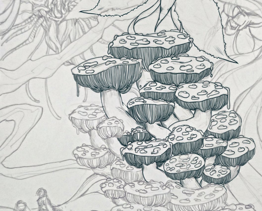 artofstace's tweet photo. Working on some Guild Wars 2 coloring pages for the their Create Space Design contest. The pages will probably be mostly Sylvari and Heart of Thorns inspired. 

(Because as a Scholar of Botanical Illustration, that's where my strengths exist.) 🪴🌱🍃💚
#GW2 #guildwars2 #gw2art https://t.co/4yTtIJ8MO2