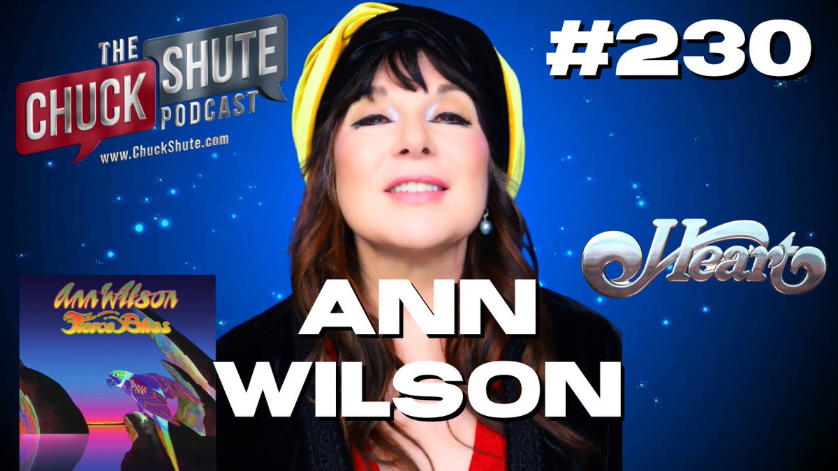ChuckShute's tweet photo. 230- @AnnWilson!!! In this episode we discuss her connections with Michael J. Fox &amp; Jerry Cantrell, her thoughts on Dolly Parton declining an induction into the R&amp;RHOF, songwriting, women in rock, covering Sixx AM, her new album Fierce Bliss and more! 
https://t.co/wU8mAA12xf https://t.co/QPM7xRFtpS