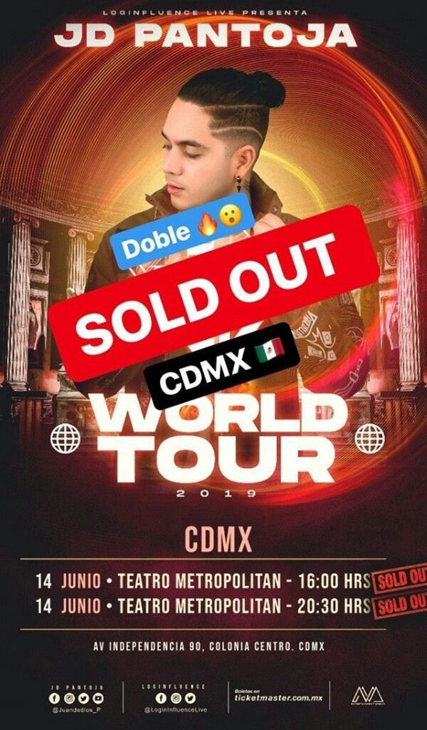 jukilopand's tweet photo. Como olvidar cuando JD PANTOJA hizo doble sold out en el metropolitan ICONIC INSUPERABLE ✨💎 https://t.co/dsSge0kPgi