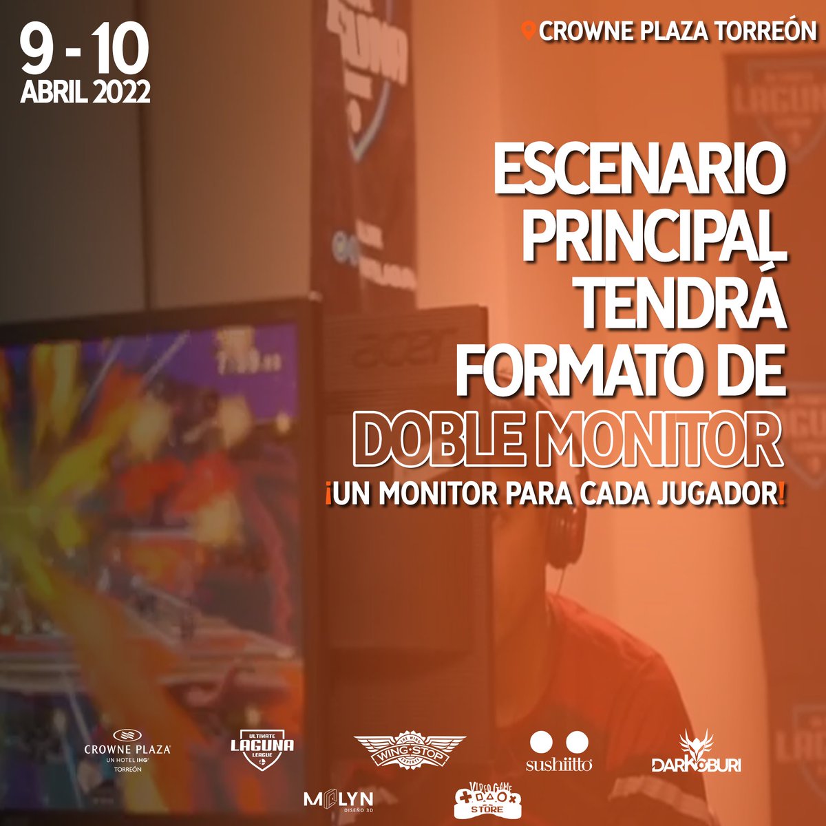 ¡El escenario principal tendrá formato de doble monitor!
¡Cada monitor de 1ms y 60Hz, las mejores condiciones para jugar smash! 🎮
Regístrate en: smash.gg/ull_lc2022