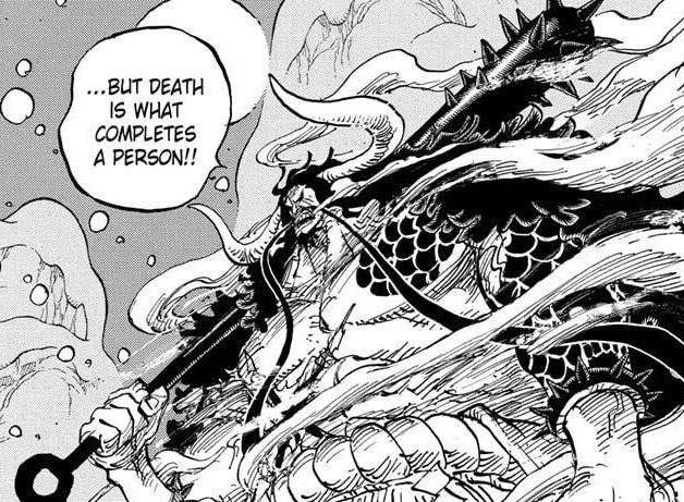DEATH COMPLETES A MAN. #ONEPIECE1044 