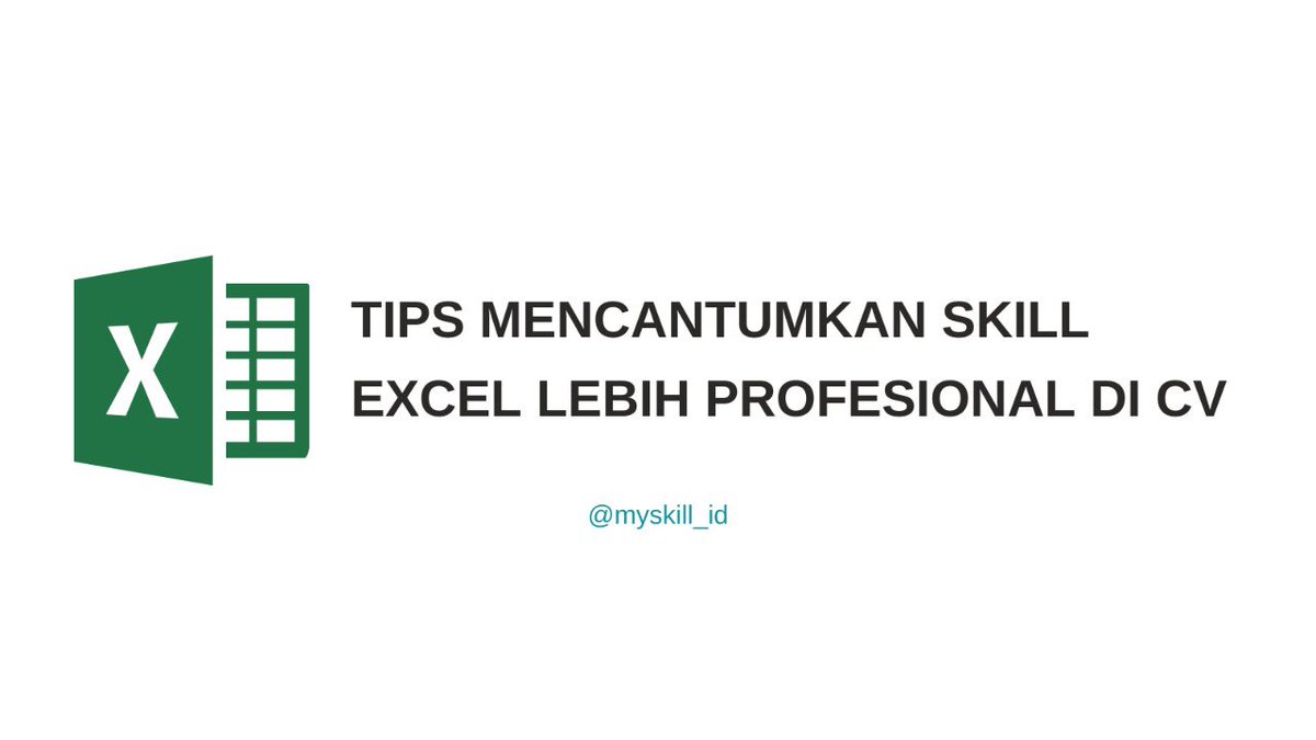 myskill_id's tweet photo. Punya skill excel tapi bingung gimana cara jelasin lewat CV?

🚫 Ms Excel 8/10
🚫 Ms Excel advanced 

Bingung gak kalau ditanya 'atas dasar apa kamu bilang 8/10 &amp; advanced?' 

Biar lebih profesional &amp; credible, gini solusinya~ https://t.co/Y36ioXQuzW