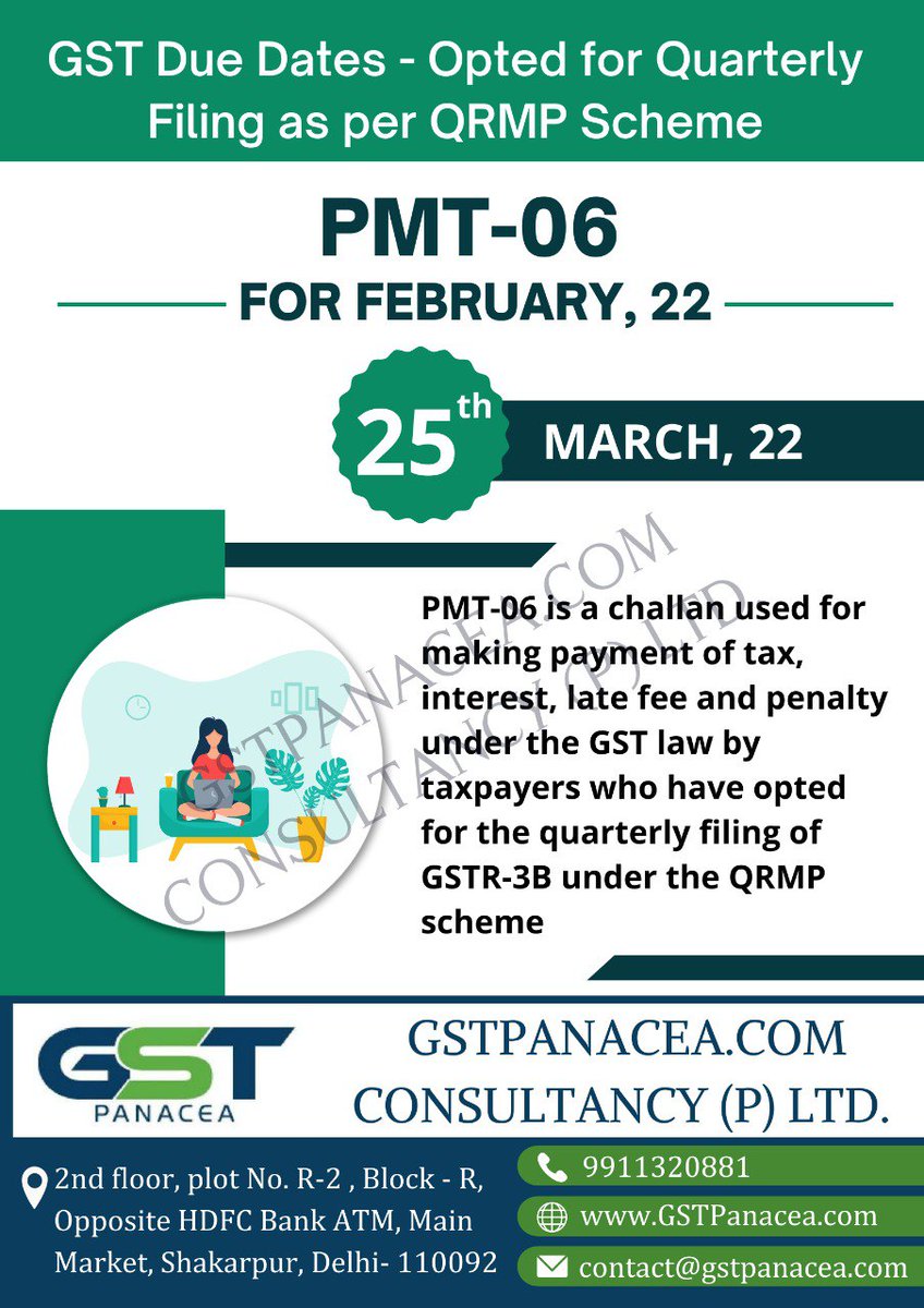 GST Due Dates - Opted for Quarterly Filing as per QRMP Scheme.

#gst #due #duedate #quarterlyfiling