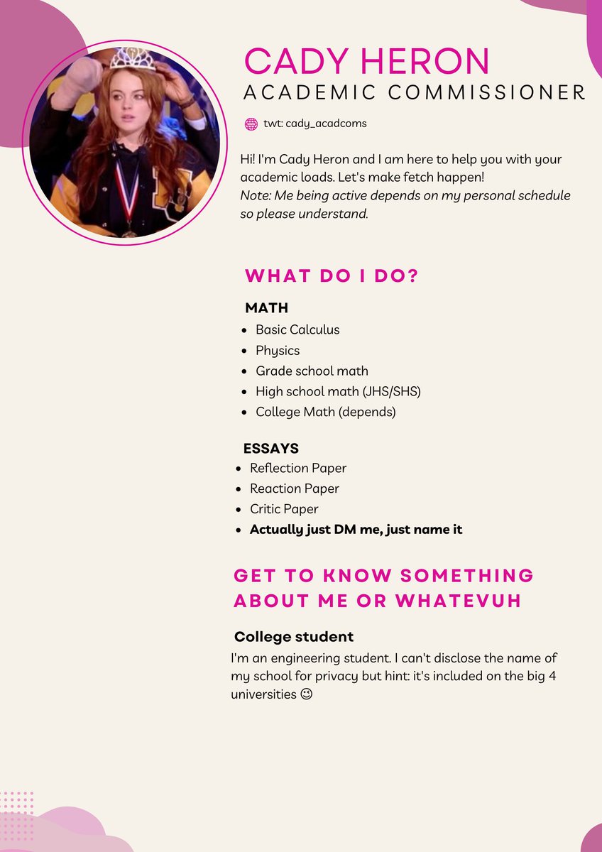 CADY CAN (OPEN) tweet media