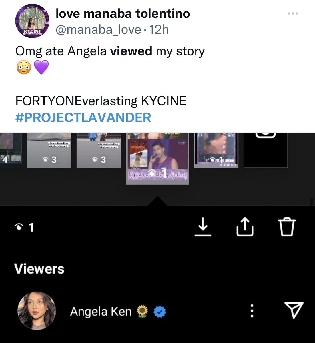 bwericakes's tweet photo. appreciation post to those who viewed kycines ig stories, we team kycine loves you all!!
ss: beshi @positivekycine
#PROJECTLAVANDER https://t.co/x9BZTUGtTZ