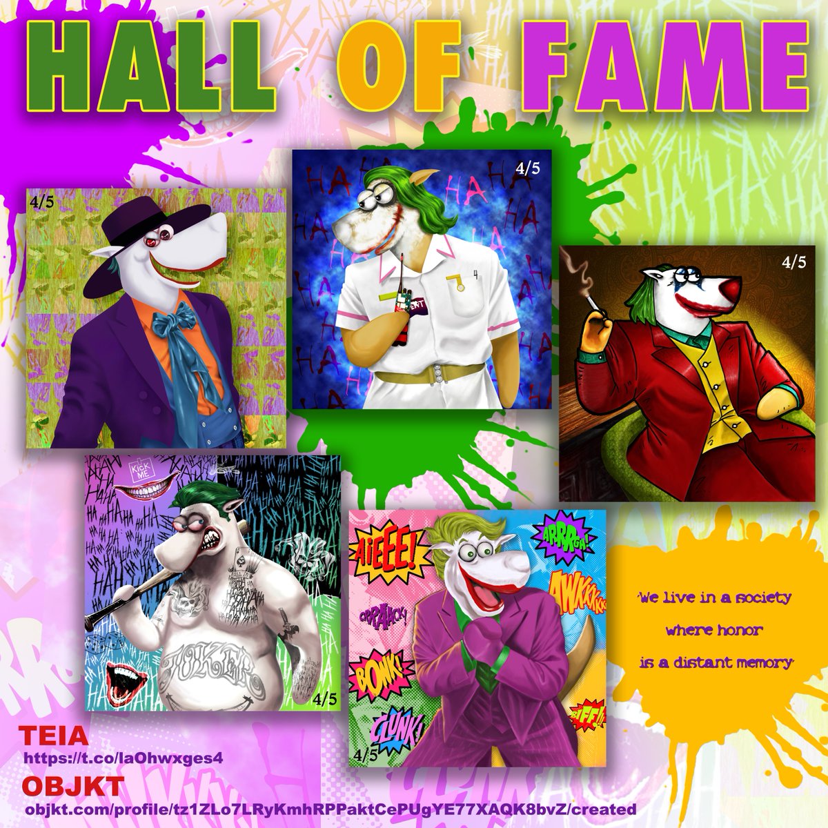 emes11789's tweet photo. Choose your favorite Prince of Clown
collect them for 2 tezos
TEIA: https://t.co/laOhwxges4
OBJKT: https://t.co/xhw5eRO4Wy…
#NFTCommunity #NFTartist #colorful #Tez #XTZ #CleanNFT #shill #nftart #tezos #TEZOS #HICETNUNC #OBJKT #NFTCOLLECTOR https://t.co/ssXmONUNRA