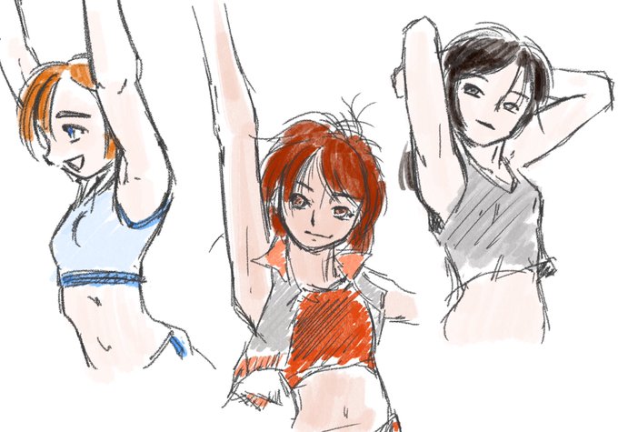 時間が余ったので色イメージにザクザク塗ってみた 