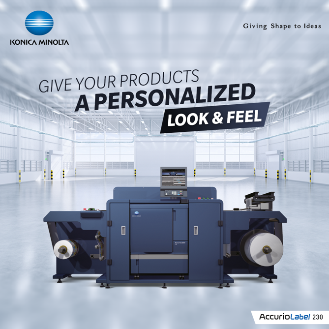 KonicaIndia's tweet photo. #KonicaMinolta gives your products an edge with innovative #digitallabelprinting. The #AccurioLabel230 adds the capability of meeting short-run label printing, variable-data printing and personalized label printing to your business.
Know more: https://t.co/7J6Kfqaa8A https://t.co/iWQFZLp5XX