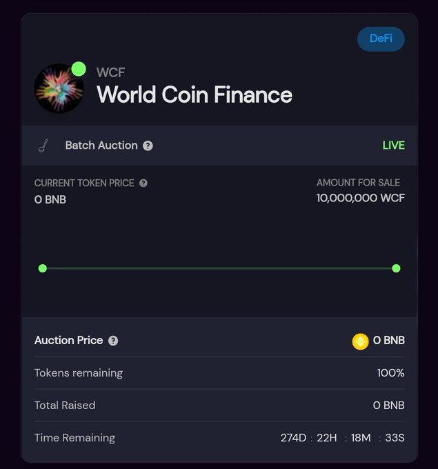 https://t.co/rsZKUs2bfM .#WorldCoinFinance Presale is now Live on @SushiSwap .  Amount for sale : 10<a href="/tag/worldcoinfinance"class="tags">#WorldCoinFinance</a><a href="/tag/bsc"class="tags"><span>#bsc</span></a><a href="/tag/ido"class="tags"><span>#ido</span></a><a href="/tag/bnb"class="tags"><span>#bnb</span></a><a href="/tag/bscgems"class="tags"><span>#bscgems</span></a>