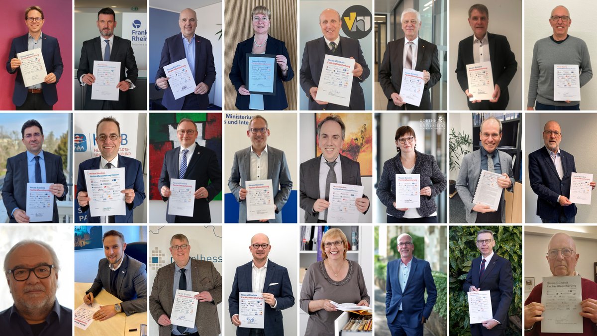 Minister Klose hat mit den Partnern <a href="/rd_hessen/">Bundesagentur für Arbeit in Hessen</a> und dem IWAK der <a href="/goetheuni/">Goethe-Universität</a> den Bündnisplan zur Stärkung der Fachkräftebasis #Hessen vorgestellt. "Fachkräfte zu sichern, hat für Hessens Zukunfts- und Wettbewerbsfähigkeit große Bedeutung", so <a href="/stm_klose/">Minister a.D. Kai Klose</a>: hessenlink.de/HMSI296