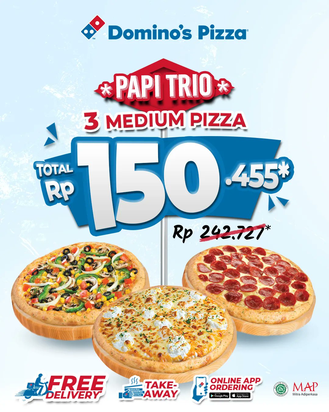 Domino's Pizza ID on Twitter "FINALLY weekend Guysss!! Jajan bareng