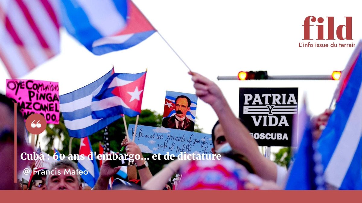 fild_media's tweet photo. En résistant aux mesures d'isolement imposées par les USA depuis soixante ans, Cuba démontre l'inefficacité des politiques de blocus économique. Une méthode qui s'avère contre-productive, car l'embargo a renforcé le régime autocratique des frères Castro. 👇https://t.co/HPqhVYS26C https://t.co/1gavEp0U0E