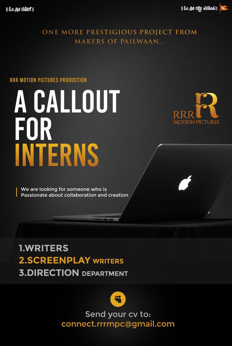 iswapnakrishna's tweet photo. 2yrs spent on 1script which we believed in,unfortunately that did not happen,here we come again with #production3 we would love to join hands with passionate people who believe in talent & love for cinema.Plz forward your resumes(strictly no messages or calls)@RRRmotion_pics https://t.co/TvCsbRKyw0
