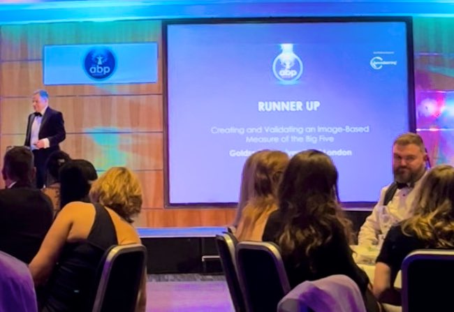 Congratulations <a href="/AirlieHilliard/">Airlie Hilliard</a> for making it to runner up at the <a href="/ABPsychologists/">ABP Work Psychology</a> awards for excellence in advancing assessment experiences with our paper on image based personality tests ncbi.nlm.nih.gov/pmc/articles/P…