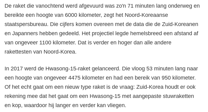 Anne_Minc's tweet photo. @NOS 6000 kilometer en 4475 kilometer zijn zelfs voor een raket heel hoog :-) Ter info: ISS bevindt zich op een hoogte van 400 km. https://t.co/eF33lPauKE
