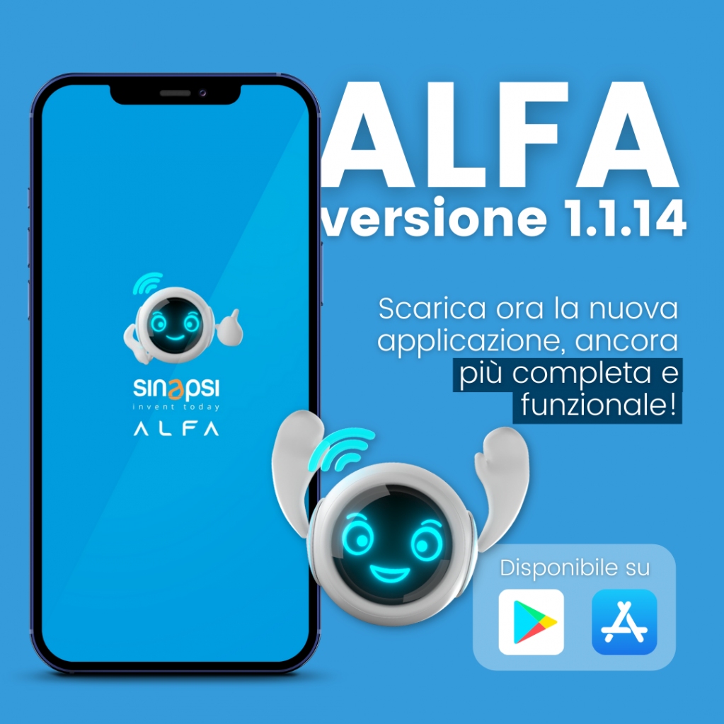 AlfaBySinapsi's tweet photo. L'app di ALFA è in continuo #aggiornamento
Da oggi è disponibile la nuova versione 1.1.14📲 

La vera novità è che ALFA inizierà a diventare il tuo Energy Coach, grazie ai GRAFICI DELL'APP CHE SI COLORANO e ti faranno capire come migliorare il tuo comportamento energetico💪⚡️ https://t.co/cmgVrRQzUT