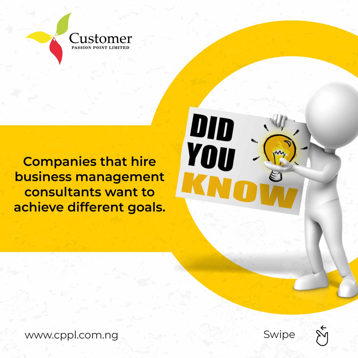 cppltraining's tweet image. Let’s go over some consultation facts today.

#cpplnigeria #cppltrainingprograms #business #businessmanagement #consultants #professionals #variety #TGIF #MARCH 
 #cppl  #valuecreationmindset #visionary