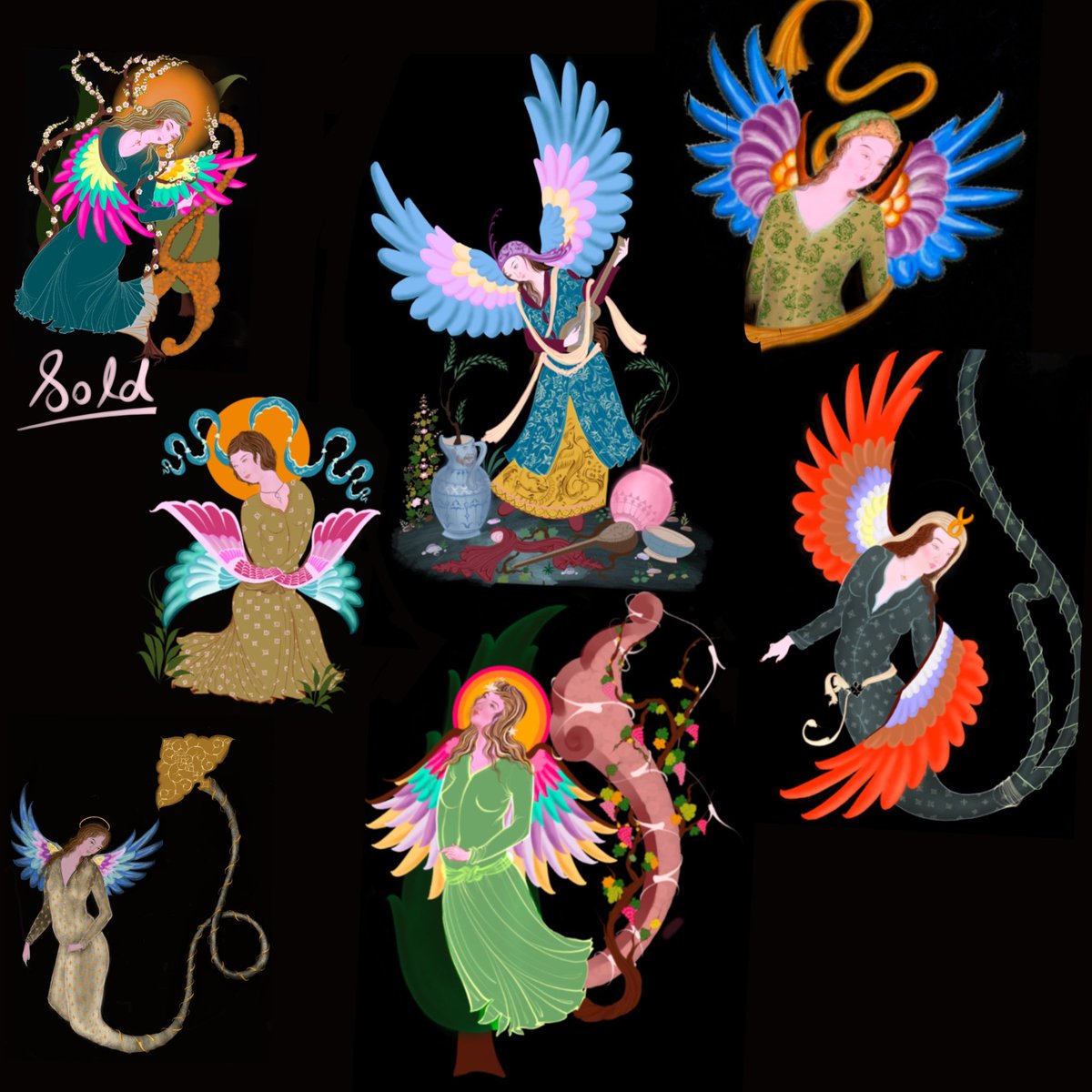 AtefehSeifi's tweet photo. Angels in History collection (1/1)
 Angels in history collection consist of 40 powerful woman around the world, which I chosed Carefully , every angel has her own story , you can read about them in #opensea 
Angels :

1-fairy
2-Amelia Earhart
3-Florence Nightingale
.. https://t.co/yylVxixPKn