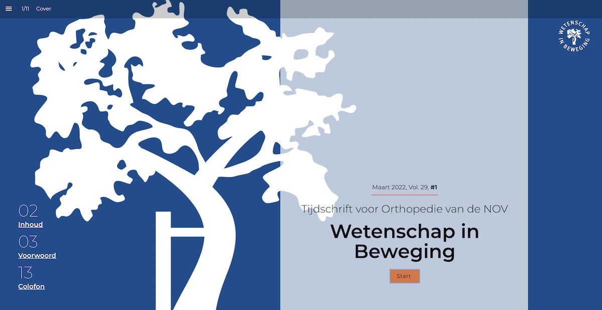 Wetenschap in Beweging Vol. 29, #1 staat online voor u klaar. 
Het wetenschappelijk tijdschrift van de NOV is er voor NOV-leden, voor andere zorgprofessionals en voor iedereen die interesse heeft in orthopedie, bewegen en wetenschappelijk onderzoek. magazine2020.lroi.nl/wetenschap-in-…