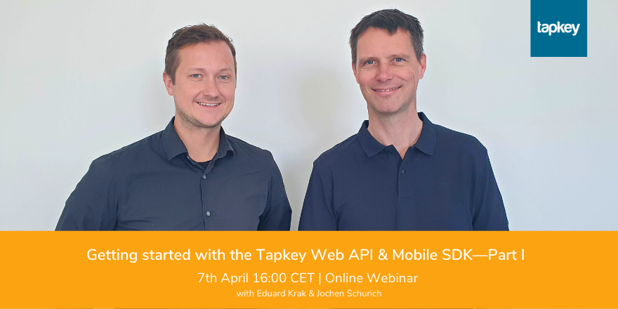 gettapkey's tweet photo. Join us on April 7th for the first part of our webinar series:
Getting started with the Tapkey Web API &amp; Mobile SDK—Part I

Interested? Register here 👉 https://t.co/unq31QHdk2

We look forward to seeing you there!
#mobileaccess #webinar #tapkeywebapi #security https://t.co/pZPObjilT8
