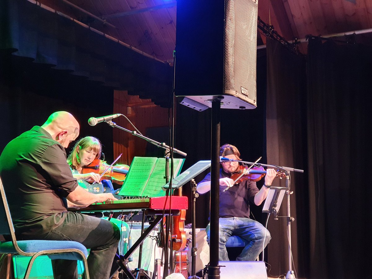JackyP599's tweet photo. 🌲🌿💚 Wonderful woodland magic woven last night by @NapierHamish Trio
A joy to hear 'The Woods' live at last. Gorgeous exhibition of forest photos from @DavidWildscapes too &amp; fascinating insights from @CairngormsCo

Still some gigs to come, go if you can
https://t.co/nXj73XgWOA https://t.co/OsbQfx3o57