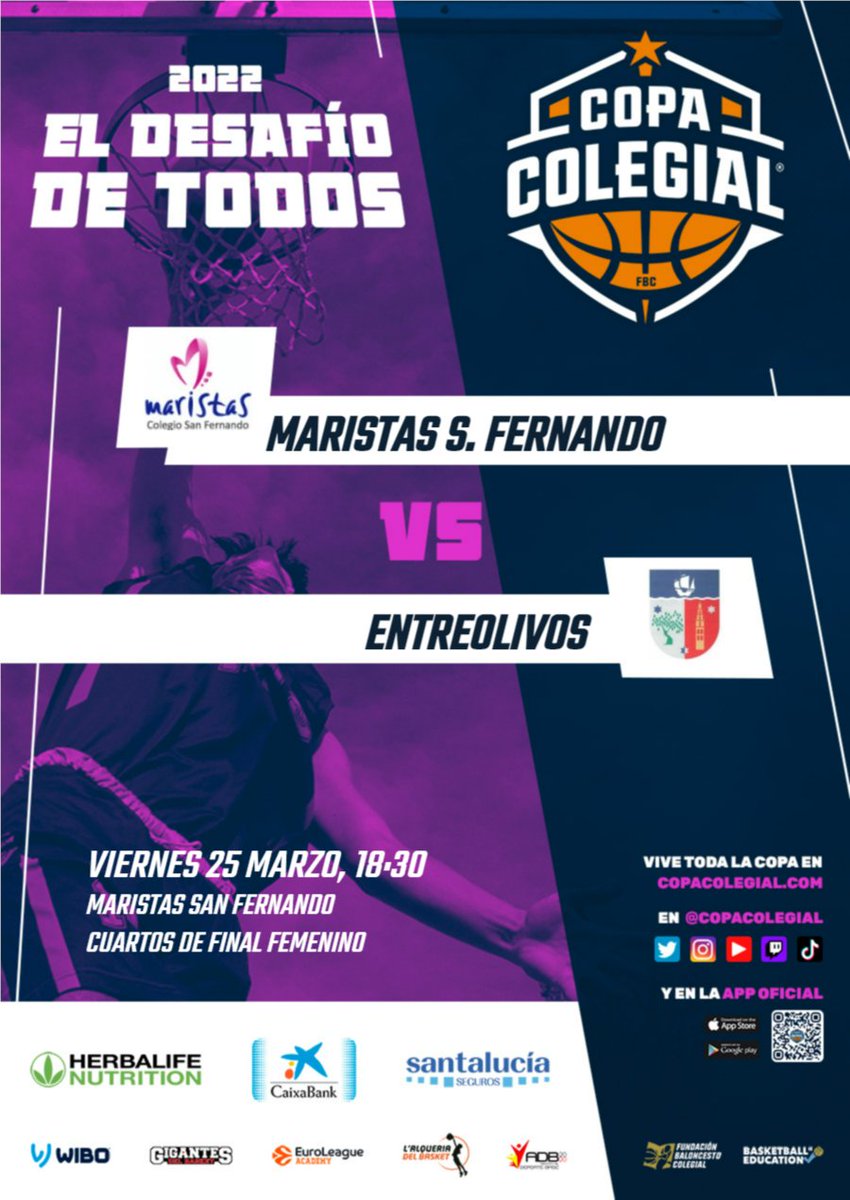 Los duelos de hoy (2/5)

Dos interesantes duelos femeninos en Sevilla para clarificar las semifinales

La previa de cada uno

@CBmaristasSev vs Entreolivos cutt.ly/FS2397T

Santa Ana vs Portaceli cutt.ly/oS28fOa

#ElDesafíodeTodos