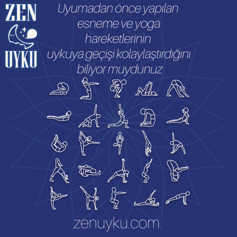zenuyku's tweet photo. Uyumadan önce yapılan esneme ve yoga hareketleri uykuya geçişinizi kolaylaştırır, uyku kalitenizi artırır.

Gelişmeler, uyku hakkında bilgiler ve profesyonel öneriler için takipte kalın... https://t.co/nKlMkvrPwU
