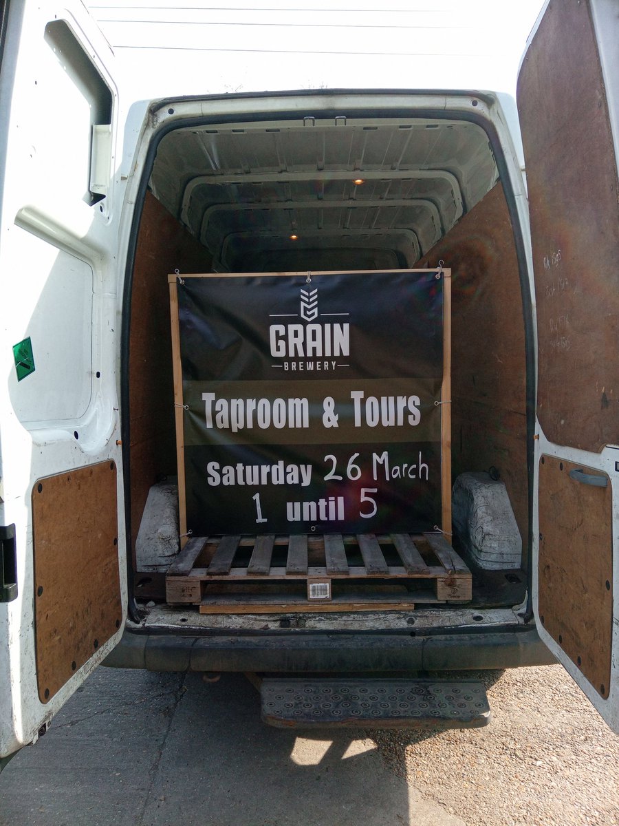Marcbeerlynch's tweet photo. @grainbrewery  van loaded for this morning's jobs. https://t.co/AJauV1KXaG