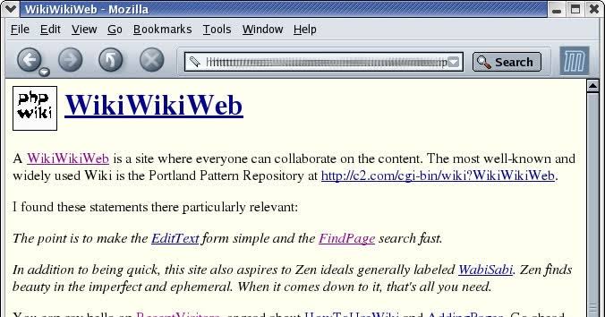 sayan_dey's tweet photo. 25 March 1995 (27 years ago): WikiWikiWeb, the world's first wiki, and part of the Portland Pattern Repository, was made public by Ward Cunningham.

[3]

#ThisDayInHistory #History #OnThisDay #OTD #WikiWikiWeb #PortlandPatternRepository #WardCunningham https://t.co/RuTkPceVoA