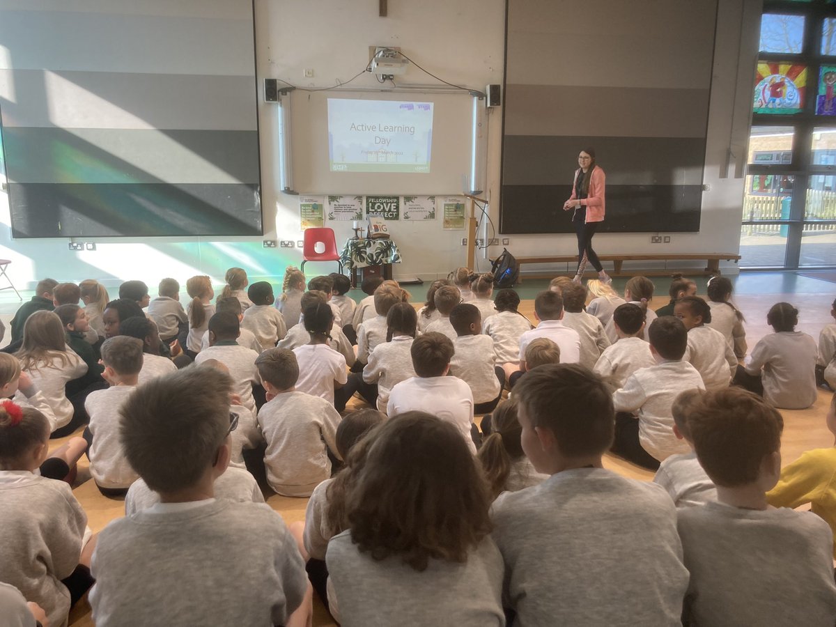 SNDSchoolSport's tweet photo. Itโs #ActiveLearningDay! Toniโs 1st school of the day was @SywellSchool. Starting with active travel with an organised โPark & Stride.โ Then an energiser of Just Dance. Followed with an assembly with pupil participation in an Active break. Plus lots more planned! @Nsport https://t.co/sXhoqLnL5b