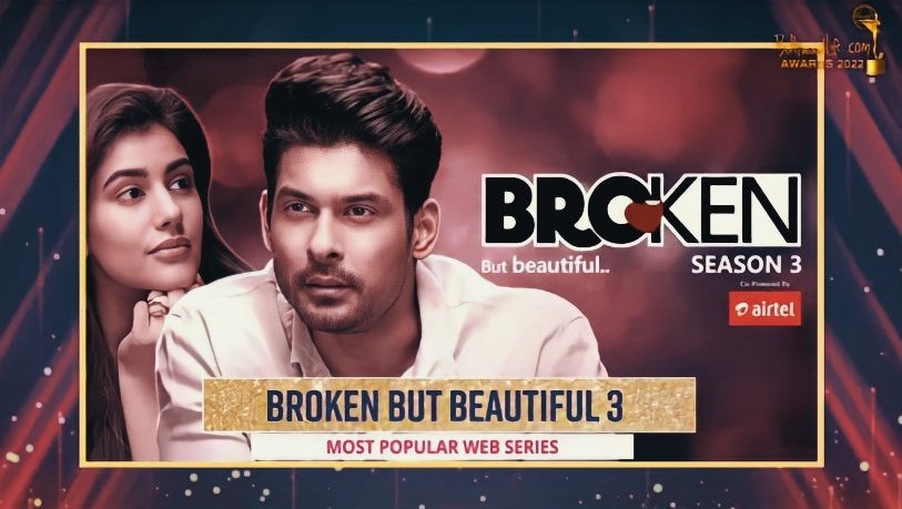 OttXpress's tweet photo. And he continues to win hearts... ❤️🙏🏻

#BBB3 wins the 'most popular webseries award'. 🔥🎉

#BrokenButBeautiful3 | #SidharthShukla | #AgastyaRao | #SidHearts https://t.co/OVgCXlikfj