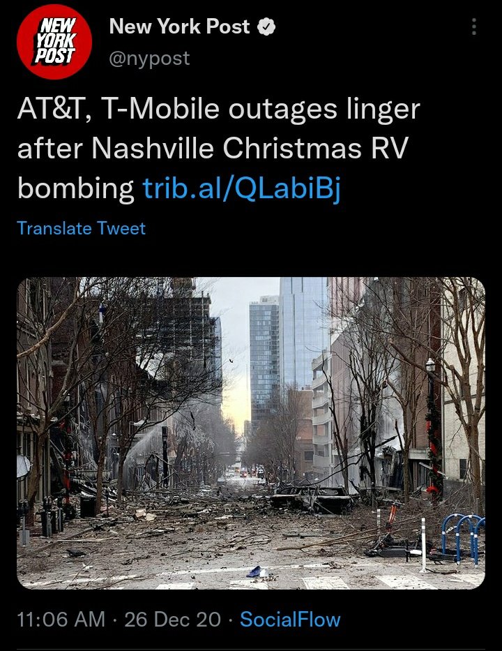 smugry's tweet photo. Hey remember the Christmas terrorist attack that destroyed a block that nobody talks about and how fucking weird everything about it was https://t.co/RrFu9wdDhG