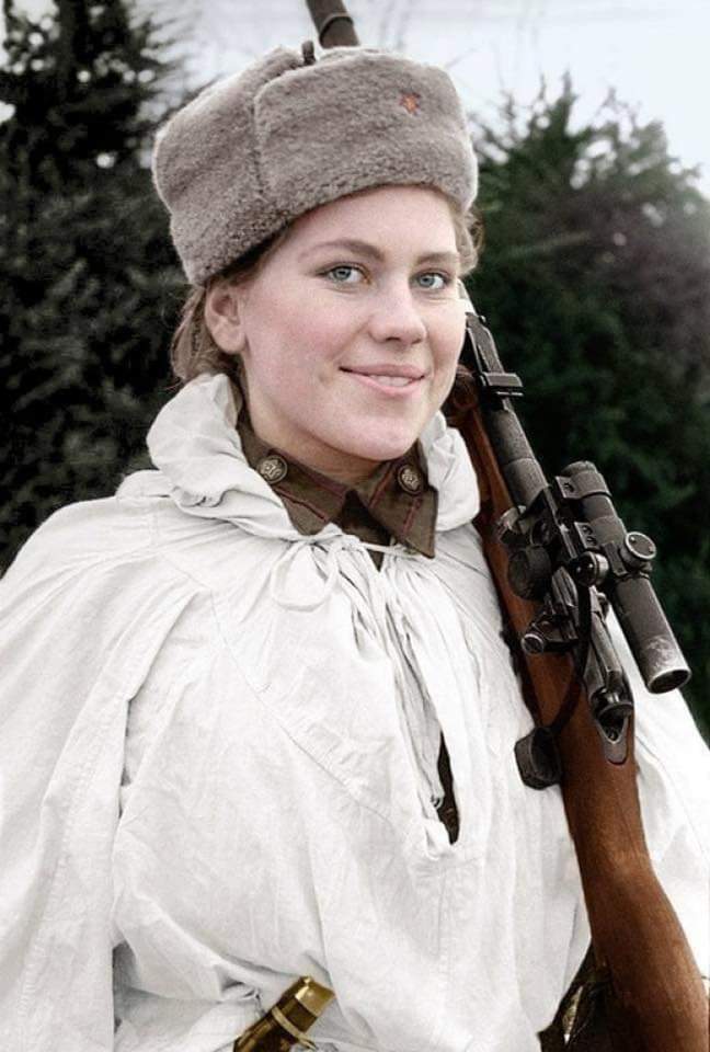 xmedardc's tweet photo. Roza Georgievna Shanina volt az egyik legjobb szovjet mesterlövész, 1943. Megerősített gyilkosságok: 54. https://t.co/38bv9taq5l