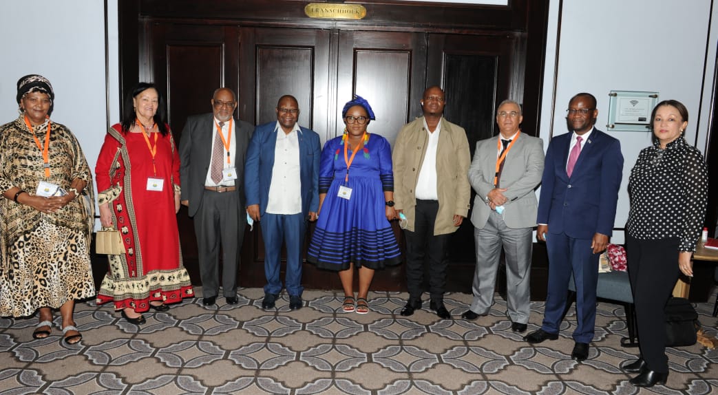 NationalCoGTA's tweet photo. Deputy Minister Obed Bapela, joined by government leaders including @kzncogta MEC Sipho Hlomuka, #CKSM Commissioners, Directors General and Khoisan community leaders https://t.co/xVZq6WyufR