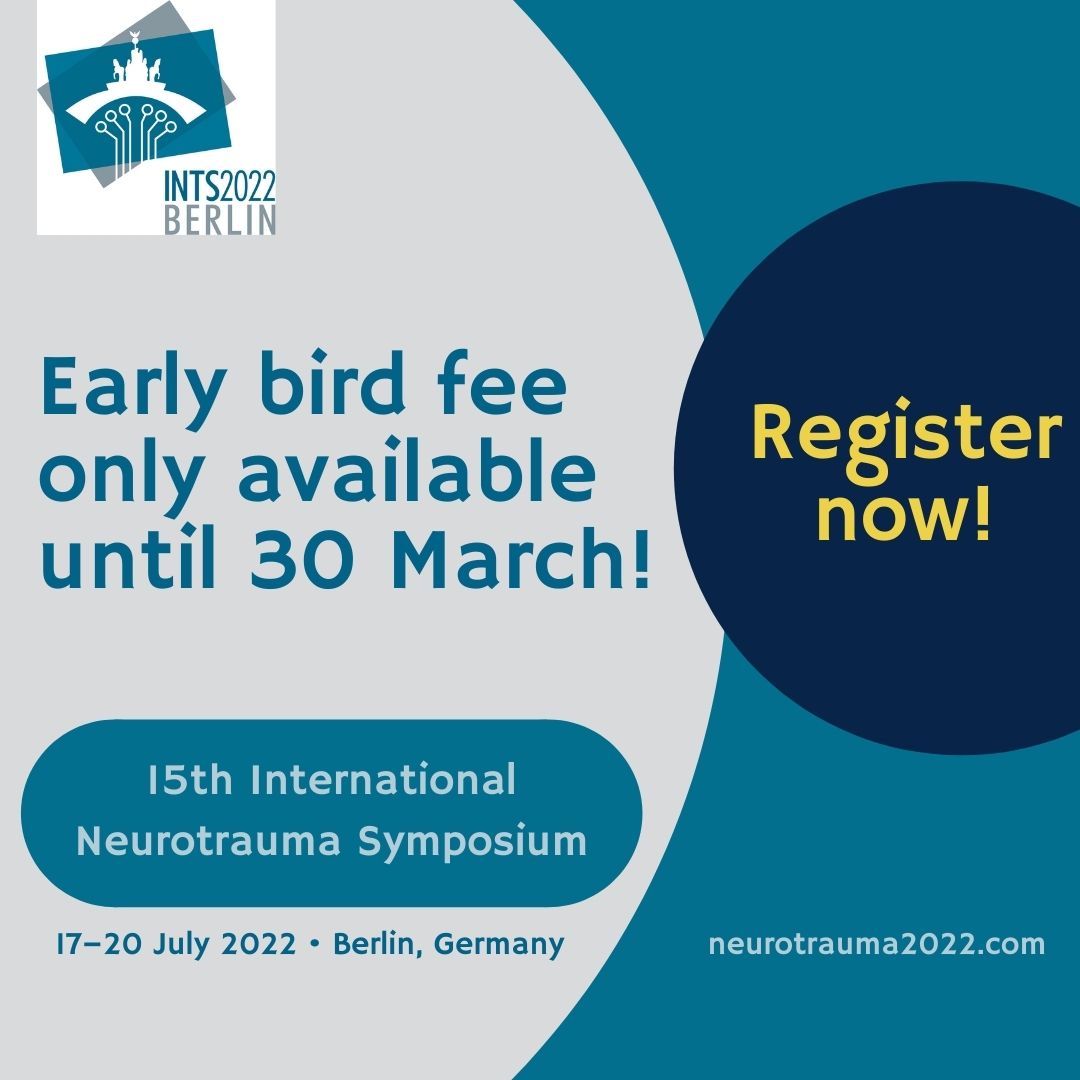𝗬𝗼𝘂 𝘀𝘁𝗶𝗹𝗹 𝗵𝗮𝘃𝗲 𝘁𝗵𝗲 𝗰𝗵𝗮𝗻𝗰𝗲 𝘁𝗼 𝗯𝗲𝗻𝗲𝗳𝗶𝘁 𝗳𝗿𝗼𝗺 𝘁𝗵𝗲 𝗲𝗮𝗿𝗹𝘆 𝗯𝗶𝗿𝗱 𝗿𝗮𝘁𝗲𝘀 𝘂𝗻𝘁𝗶𝗹 𝟯𝟬 𝗠𝗮𝗿𝗰𝗵. So do not hesitate and register now: bit.ly/3ICtSf1
#INTS2022 #neurotrauma2022 #neurotrauma
