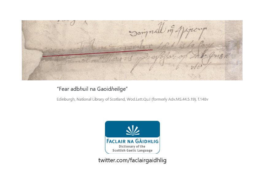 Faclair na Gàidhlig Manuscripts Project tweet media