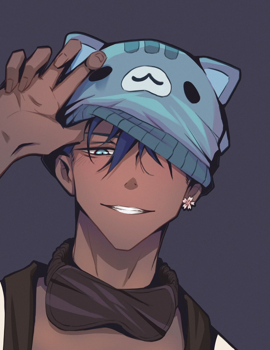 dadanorthh's tweet photo. I like the cat beanie, because i wear it to bed every night @AzukiZen #Azukiart https://t.co/3J3LIQX60e